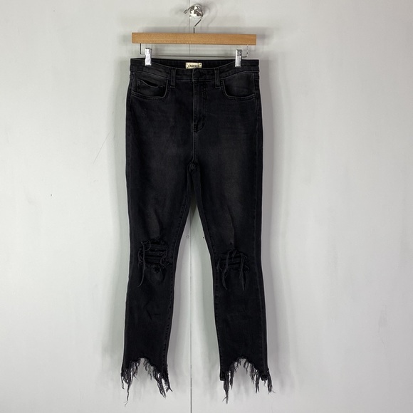 L'agence Fray Hem High Waist Jeans - Picture 1 of 9